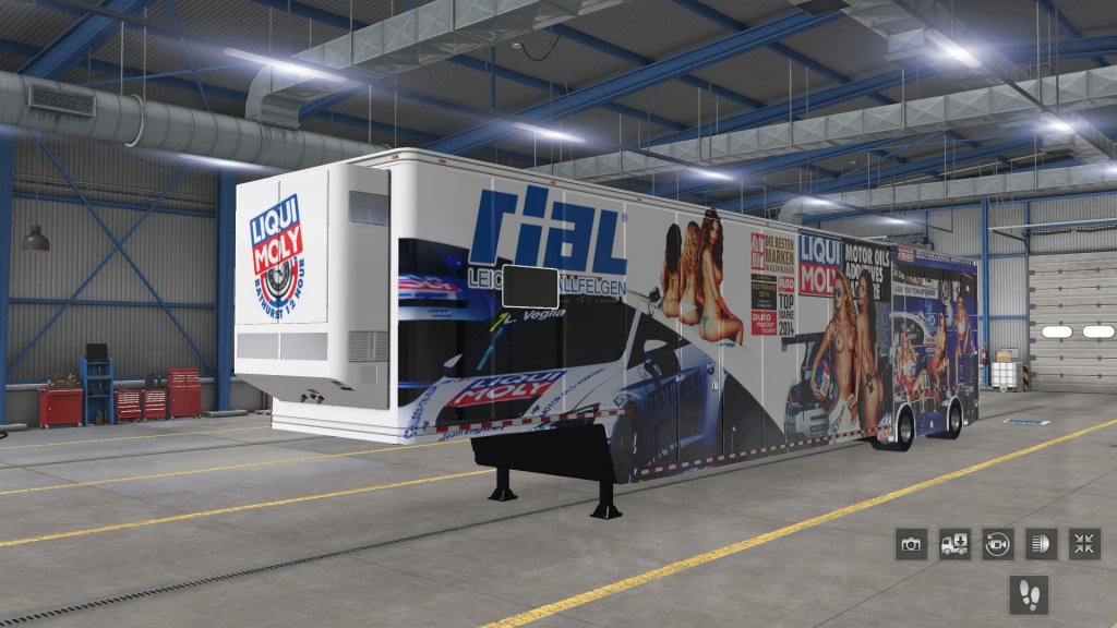 Ats Nascar Featherlite Liqui Moly Trailers Truck Skins X Skin