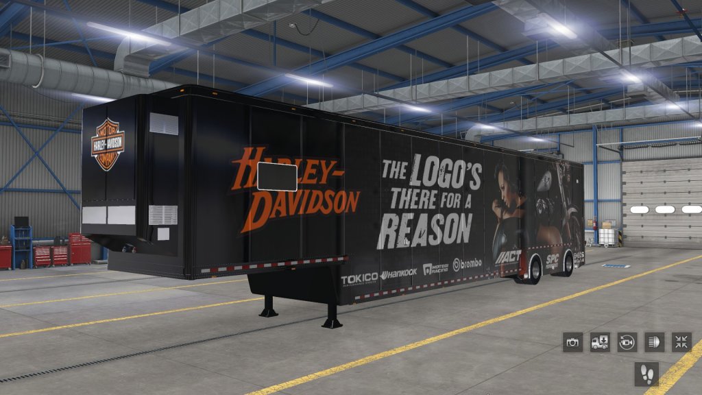 Ats Nascar Featherlite Harley Davidson Trailers Truck Skins X Skin