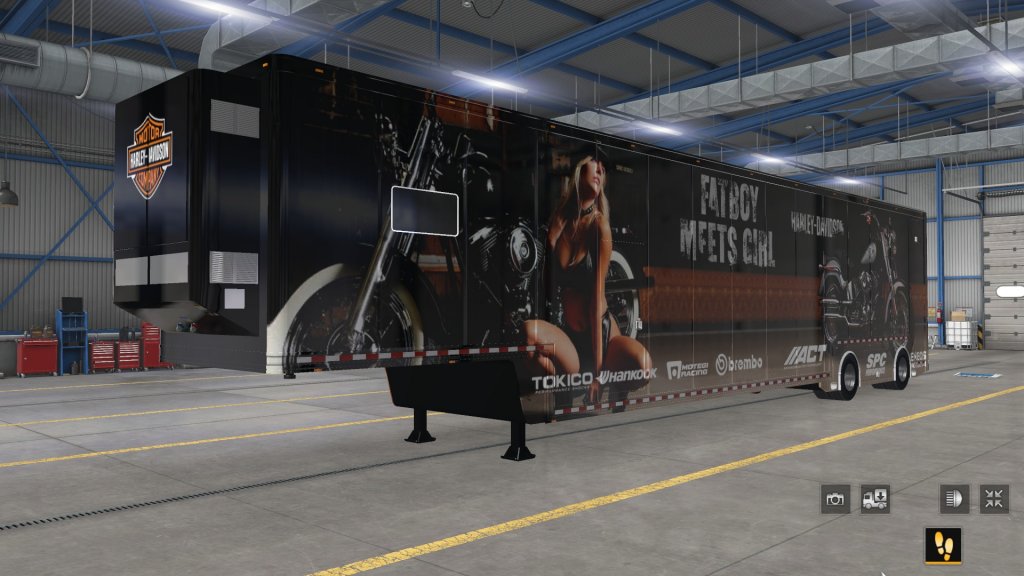 Ats Nascar Featherlite Harley Davidson Trailers Truck Skins X Skin