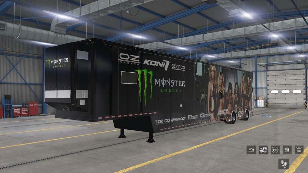 Ats Nascar Featherlite Monster Energy Drink Trailers Ats Sexy Skins Truck Skins X Skin