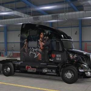 ATS Volvo VNL780 Leeanna Vamp I love nerd girl