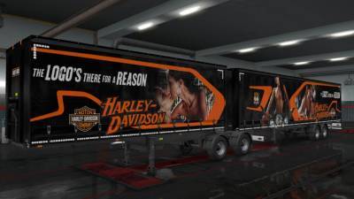 ETS2 Ownership Box Trailer Harley Davidson