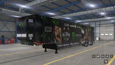ATS Nascar Featherlite Monster Energy Drink Trailers